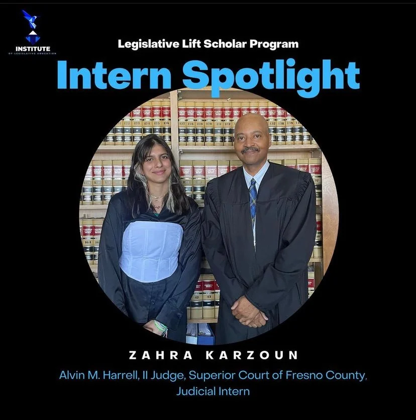 Intern Spotlight: Zahra Karzoun with Judge Alvin Harrell III